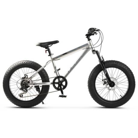 Bicicleta copii Fat Bike VELORS Hercules V2019B roti 20", Argintiu/Albastru