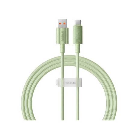 Cablu BASEUS Habitat Series, Incarcare rapida, USB la USB-C, 100W, 1m Verde