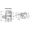 Intrerupator circuit termic extern OSCULATI 02.751.80, 80A, impermeabil