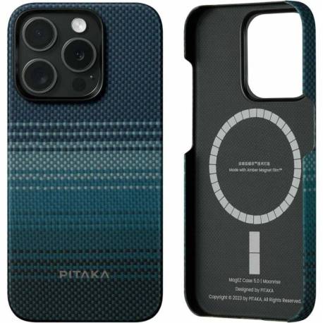 Husa de protectie PITAKA MagEZ Case 5, 1500D, pentru iPhone 15 Pro, compatibila MagSafe