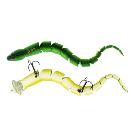 Naluca topwater SAVAGE 3D SNAKE 20cm, 25g, Green Snake