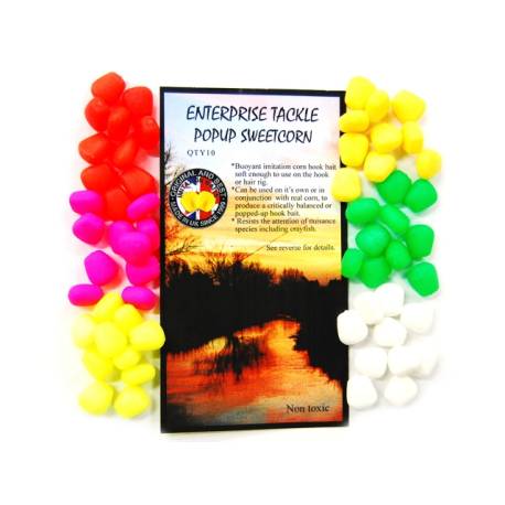 Pop-up ENTERPRISE TACKLE Sweetcorn white, 10buc/plic