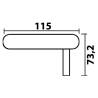 Lumina LED de semnalizare OSCULATI 30.596.01 versiunea A, culoare alba, 115x73 mm