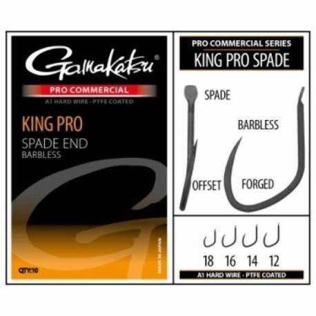 Carlige GAMAKATSU King Pro Spade Barbless Nr.14, 10buc/plic