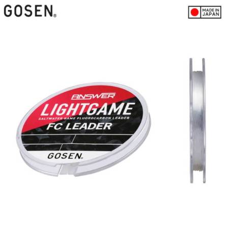 Fir fluorocarbon GOSEN Answer Light Game 30m, 1.0 PE, 0.165mm, 1.81kg