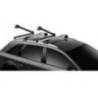 Suport 5 perechi schiuri THULE SnowPack Extender 7325 Argintiu cu prindere pe bare transversale