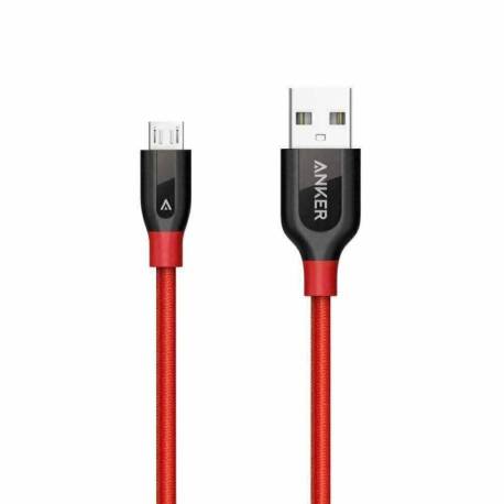 Cablu Micro USB ANKER Premium PowerLine+ Nylon 0,91 Metri Rosu