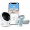 Set monitorizare bebe eufy Smart Sock Baby Monitor S340, Camera 2K, 2.4 GHz Wi-Fi, Pan & Tilt, urmar