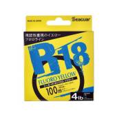 Fir SEAGUAR R18 Fluoro Yellow 100m, 0.165mm, 5lb