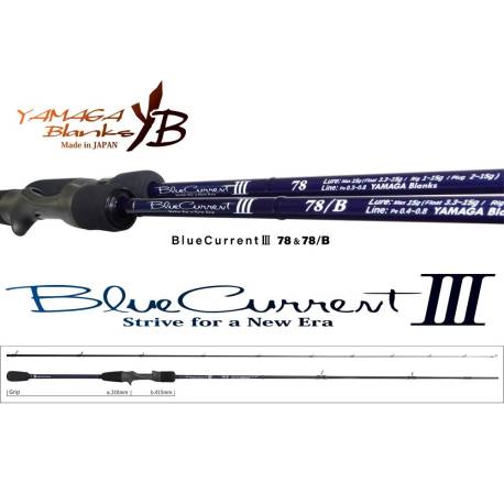 Lanseta YAMAGA BLANKS BlueCurrent III 78/B Cast, 2.425m, 2-15g, 2 tronsoane