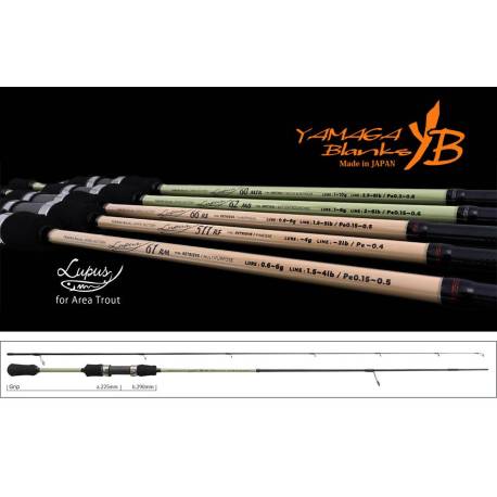 Lanseta spinning YAMAGA BLANKS LUPUS AREA 62MB MOTION 1.865m, 1-6g, 2 tronsoane