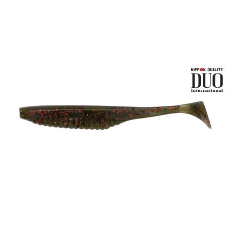 Naluci DUO REALIS VERSA SHAD 3", 7.6cm, F018 Green Pumpkin Red Flake, 10buc/plic