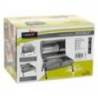 Gratar pe carbuni dublu CATTARA TT13034, 2 x 38cm, inox cromat