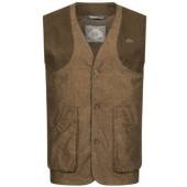 Vesta BLASER WING Vintage Waistcoat Dark Brown Melange XXXL