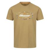 Tricou BLASER BADGE T 24 Dull Gold, marimea M