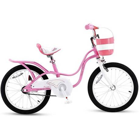 Bicicleta copii 2-4 ani ROYAL BABY Little Swan roti 12", Roz