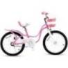 Bicicleta copii 2-4 ani ROYAL BABY Little Swan roti 12", Roz