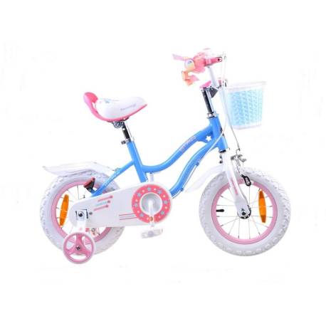 Bicicleta copii 2-4 ani ROYAL BABY StarGirl roti 12", Albastru