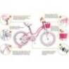 Bicicleta copii 3-5 ani ROYAL BABY StarGirl roti 14", Roz