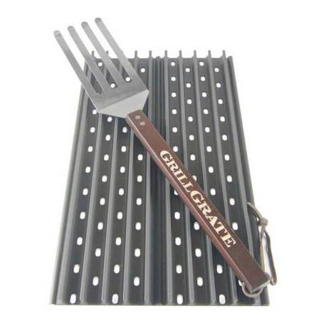 Set 2 grile pentru gratar de 40x13cm si spatula GRILLGRATE WGG15.75K