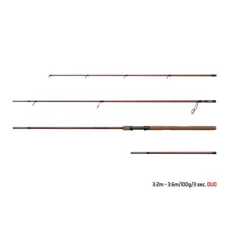 Lanseta feeder DELPHIN MAGMA LEGEND4RY Duo 320-360cm/100g/3tronsoane