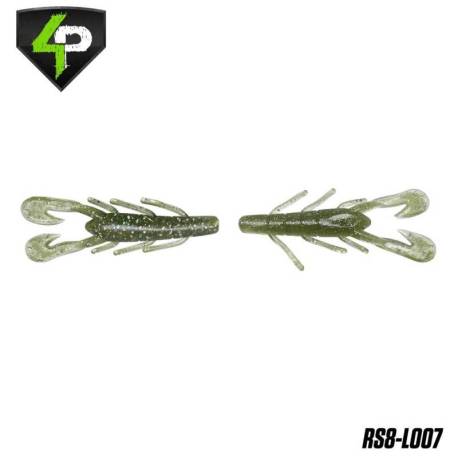 Rac 4PREDATORS Riku Shad 8cm, Floating, culoare L007, 5buc/plic