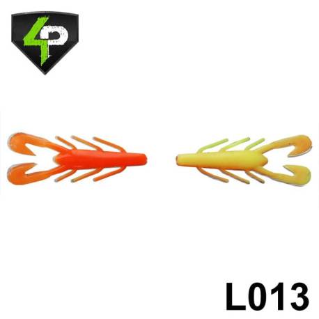 Rac 4PREDATORS Riku Shad 8cm, Floating, culoare L013, 5buc/plic