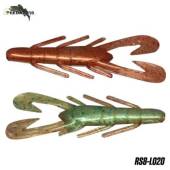 Rac 4PREDATORS Riku Shad 8cm, Floating, culoare L020, 5buc/plic