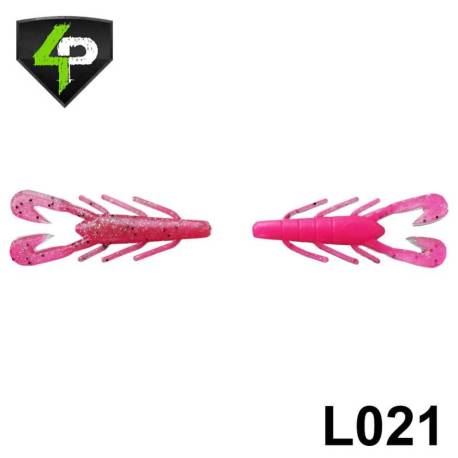 Rac 4PREDATORS Riku Shad 8cm, Floating, culoare L021, 5buc/plic