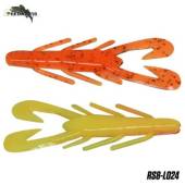 Rac 4PREDATORS Riku Shad 8cm, Floating, culoare L024, 5buc/plic