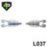 Rac 4PREDATORS Riku Shad 8cm, Floating, culoare L037, 5buc/plic