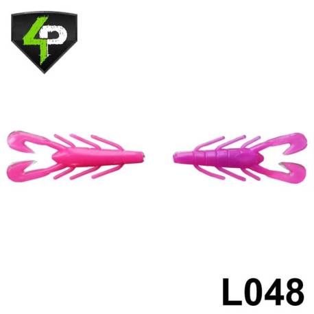 Rac 4PREDATORS Riku Shad 8cm, Floating, culoare L048, 5buc/plic