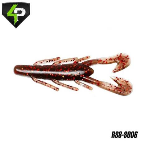 Rac 4PREDATORS Riku Shad 8cm, Floating, culoare S006, 5buc/plic