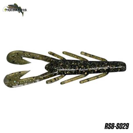 Rac 4PREDATORS Riku Shad 8cm, Floating, culoare S029, 5buc/plic