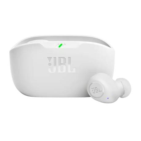 Casti audio wireless JBL Vibe Buds White, Deep Bass, Bluetooth 5.2