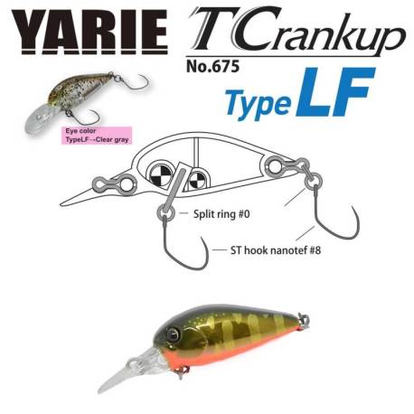 Vobler YARIE 675 T-Crankup Type LF 3.5cm, 2.6g, C33 Kurokin Yamame MG