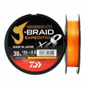 Fir textil DAIWA J-BRAID EXPEDITION X8, 0.16mm, 9.8kg, 150m, Orange