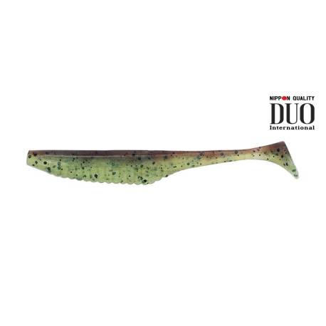 Naluca DUO REALIS VERSA SHAD 4", 10cm, F082 Green Pumpkin Chartreuse, 7buc/plic