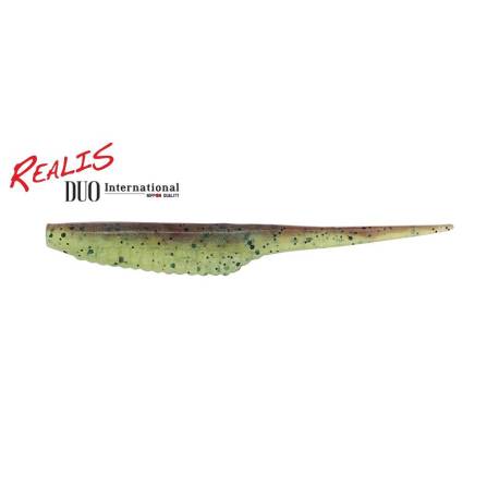 Shad DUO REALIS VERSA PINTAIL 4", 10cm, F082 Green Pumpkin Chartreuse