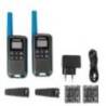 Set 2 statii radio portabile PMR DECROSS DC63 Blue, 446MHz, 0.5W, 16CH