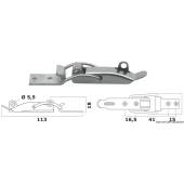 Incuietoare chepeng OSCULATI 38.206.01, inox, 113mm