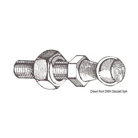 Terminatie sferica pentru arc pe gaz pentru chepeng OSCULATI 38.012.00, inox