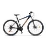 Bicicleta MTB-HT CARPAT SPARTAN C2958B, 7 viteze, Roti 29", Frane Disc, Negru/Portocaliu/Albastru