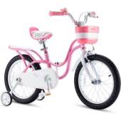 Bicicleta copii 3-5 ani ROYAL BABY Little Swan roti 14", Roz