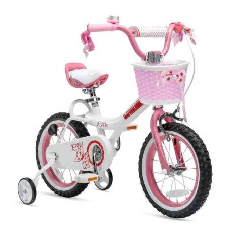 Bicicleta copii 3-5 ani ROYAL BABY Jenny Children roti 14", Alb