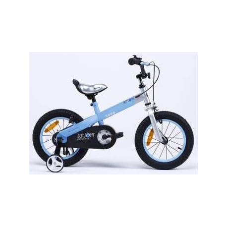 Bicicleta copii 4-6 ani ROYAL BABY Matt Button roti 16", Albastru