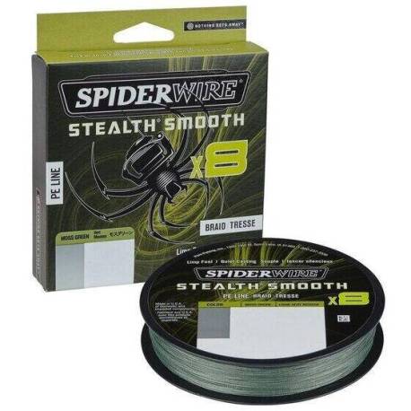 Fir textil SPIDERWIRE Stealth Smooth x8 Moss Green, 0.15mm, 16.5kg, 150m