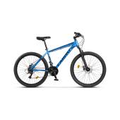 Bicicleta MTB-HT Carpat SPARTAN C26581A, Schimbator Index HE-M50 7 viteze, Roti 26, Cadru Aluminiu, Frane disc, Albastru/Negru