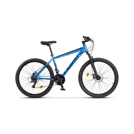 Bicicleta MTB-HT Carpat SPARTAN C26581A, Schimbator Index HE-M50 7 viteze, Roti 26, Cadru Aluminiu, Frane disc, Albastru/Negru