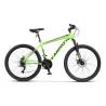 Bicicleta MTB-HT Carpat SPARTAN C26581A, Schimbator Index HE-M50 7 viteze, Roti 26, Cadru Aluminiu, Frane disc, Verde/Negru